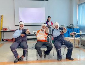 “บขส.” อบรมเข้ม! ปฐมพยาบาลฉุกเฉิน – เคลื่อนย้ายผู้ป่วย พนักงานสำนักซ่อมฯ – สถานีรังสิต