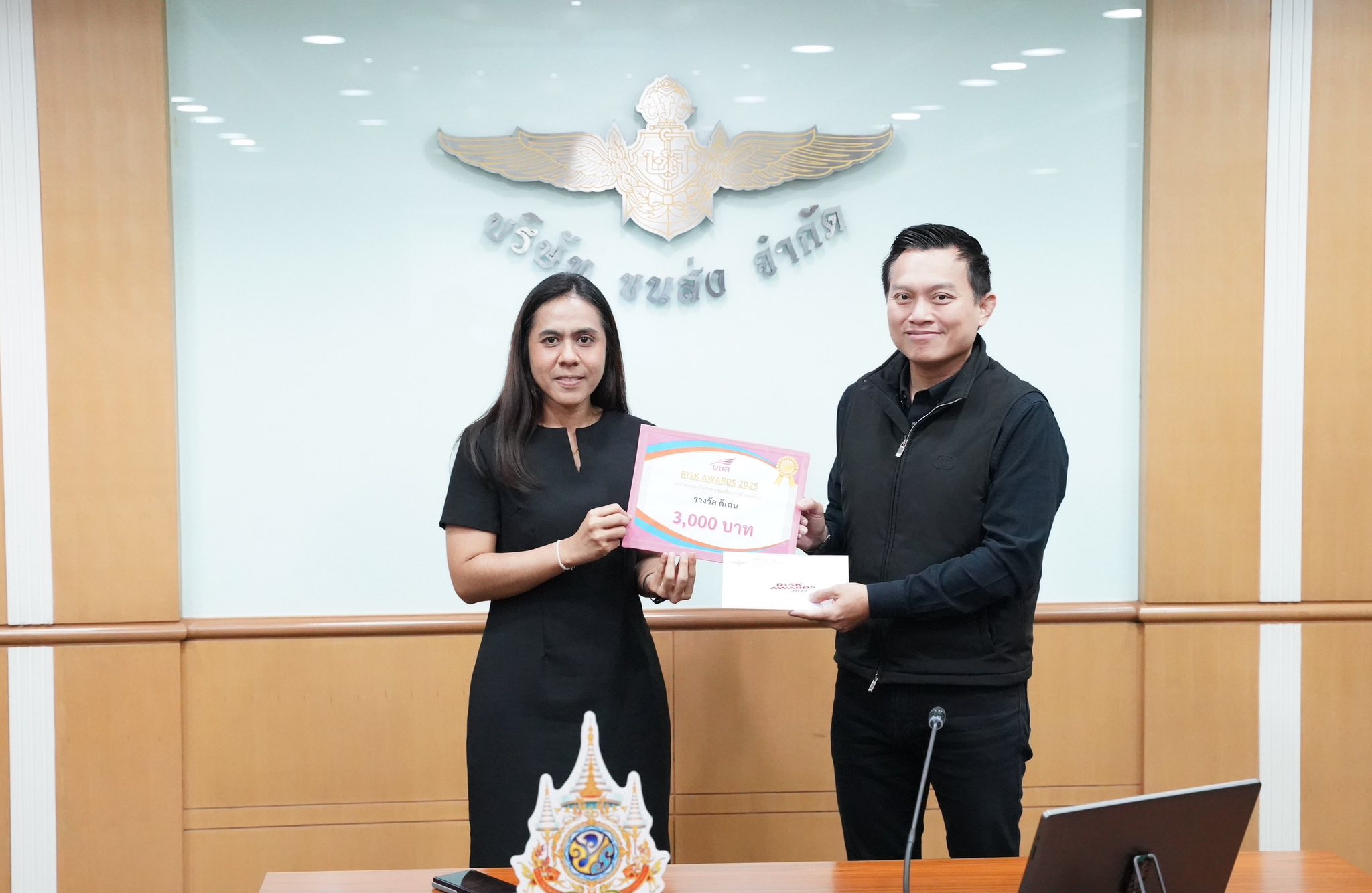 “CEO บขส.” มอบรางวัล Risk Awards 2025 หนุนวัฒนธรรมบริหารความเสี่ยงองค์กรเข้มแข็ง